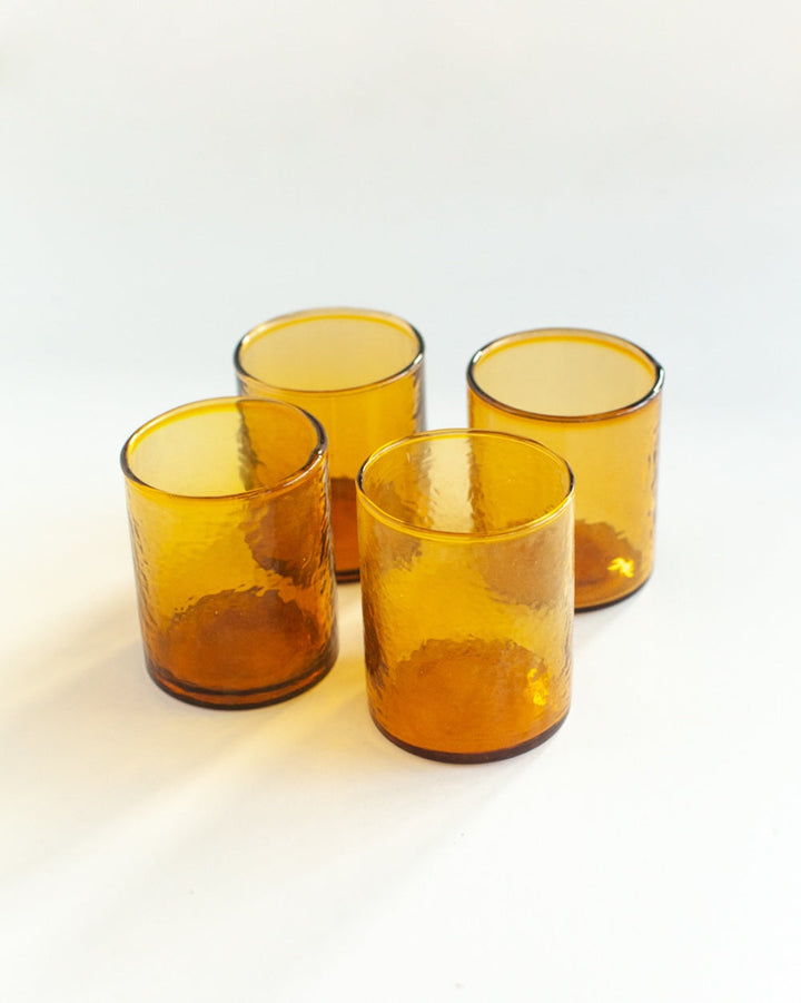 S/4 Recycled Hammered Glasses