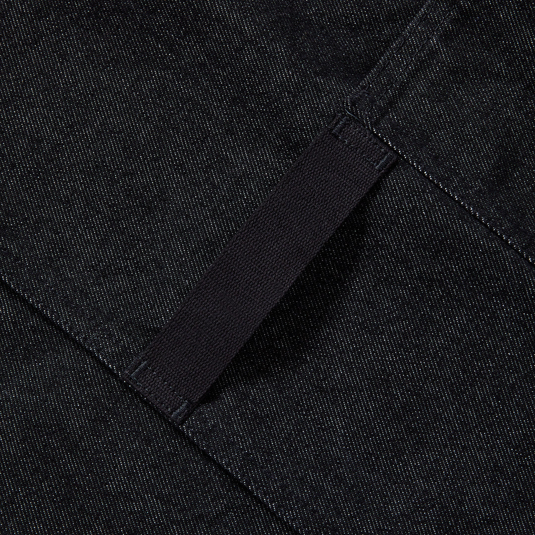The Essential Apron | Abalone Black Denim
