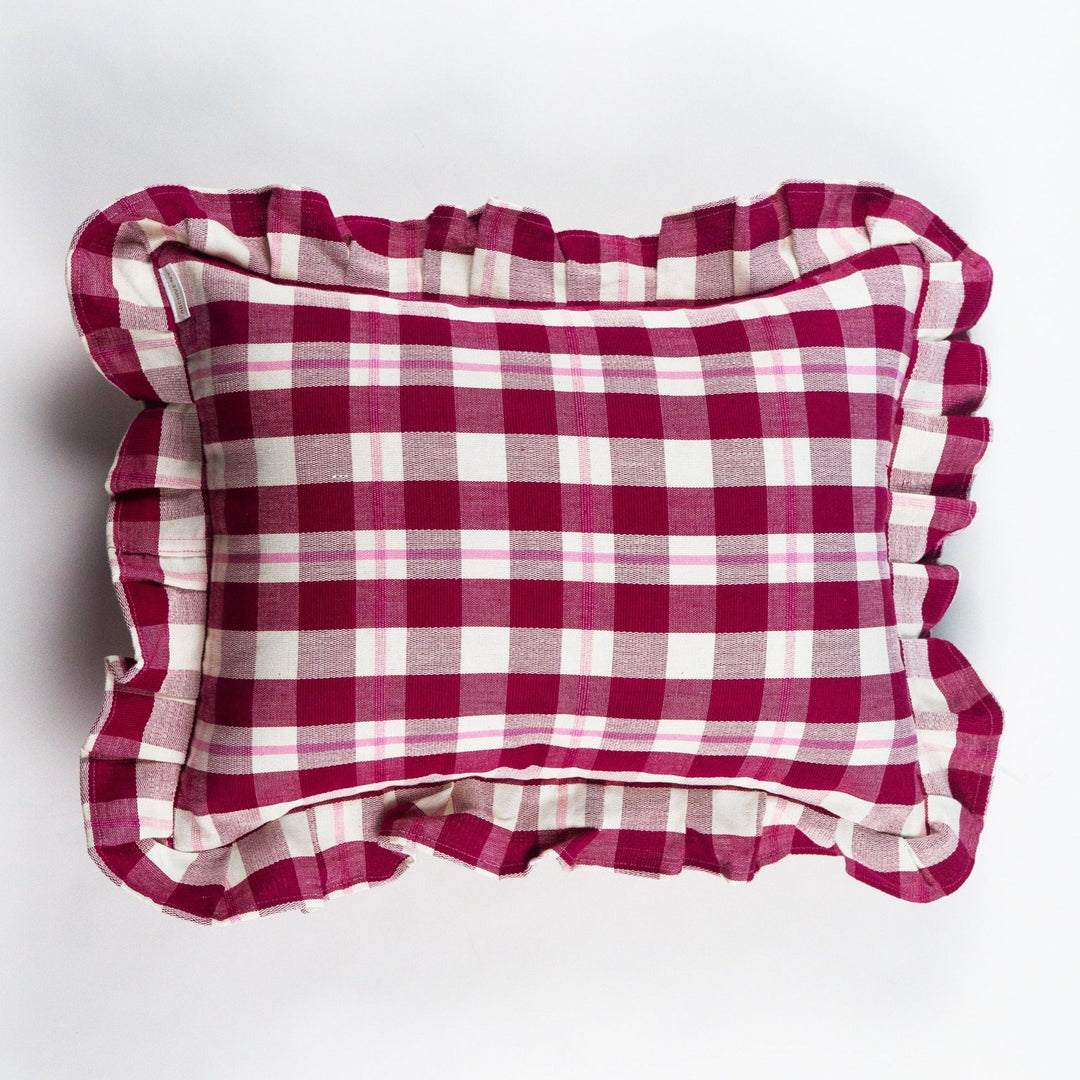 Archive NY Abigaill Plaid Ruffle Pillow