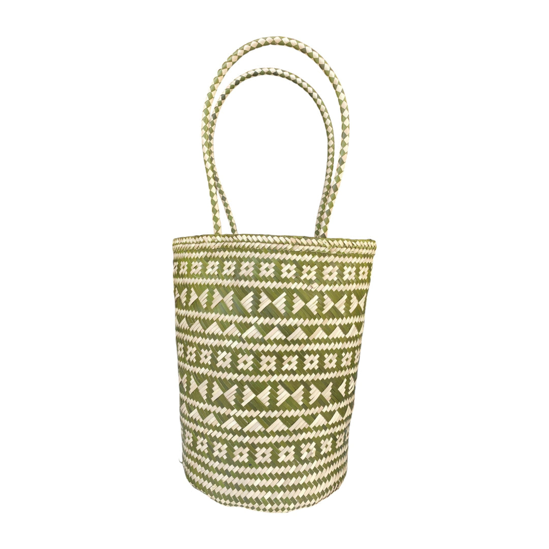 Palm Leaf Shopper Market Tote
