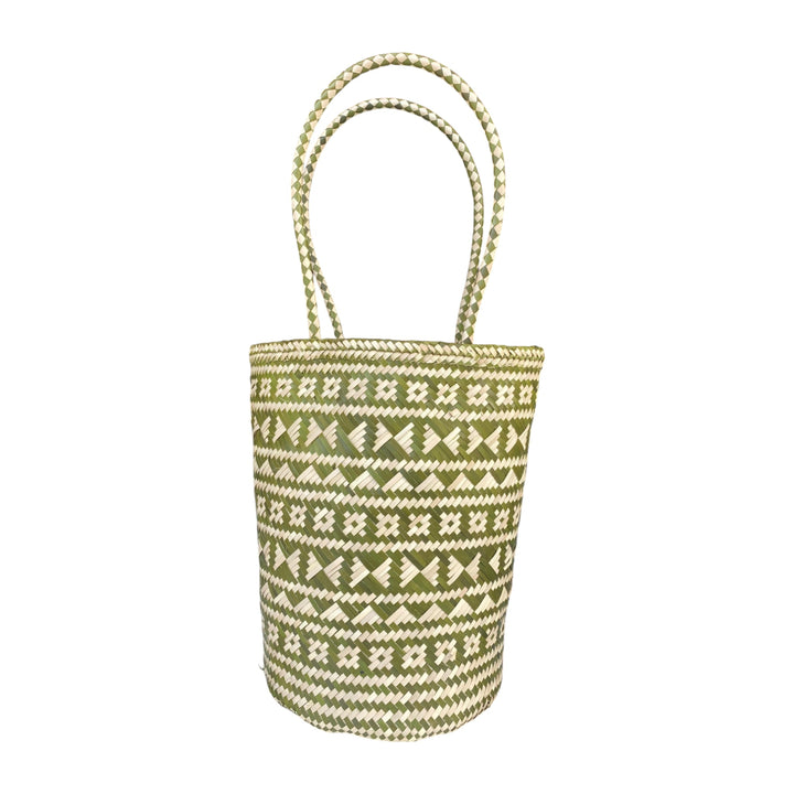 Palm Leaf Shopper Market Tote
