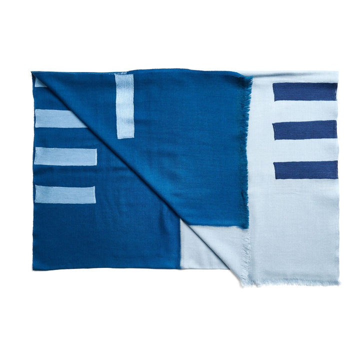 Canyon Hand Embroidered Hand Woven Merino Silk Soft Scarf