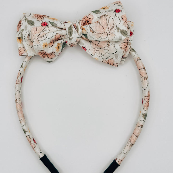 Three Little Bows Headband- Muguet