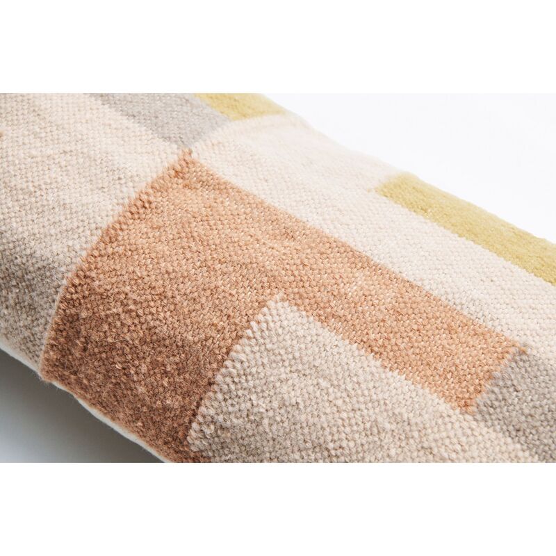 Shale Handloom Cotton Large Lumbar Pillow