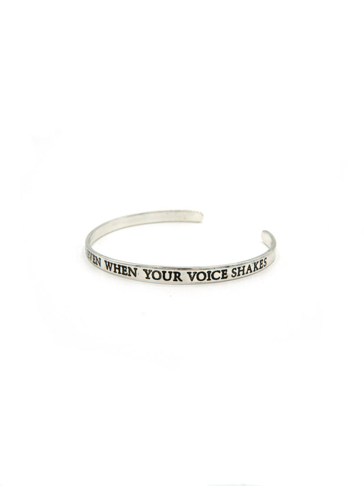 Speak The Truth Quote Cuff