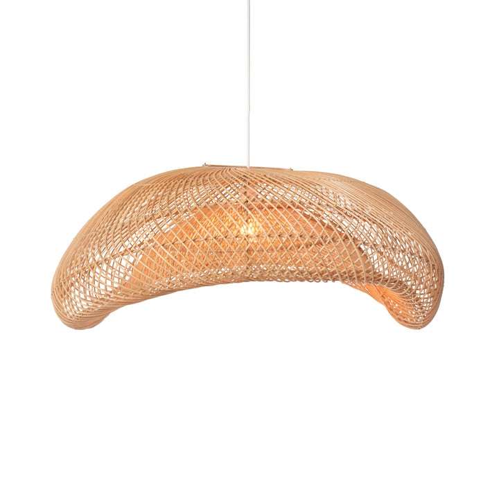 Rattan Arch Wavy Pendant Light | XL