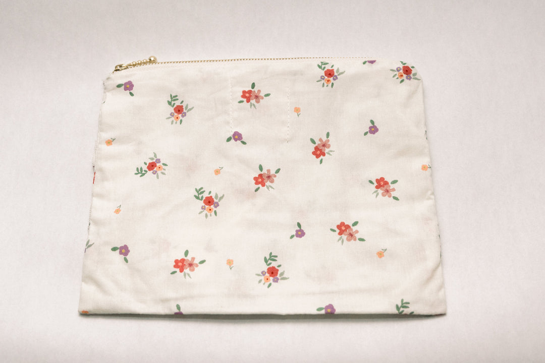 Summer Petals | Timeless Floral Ruffle Pouch