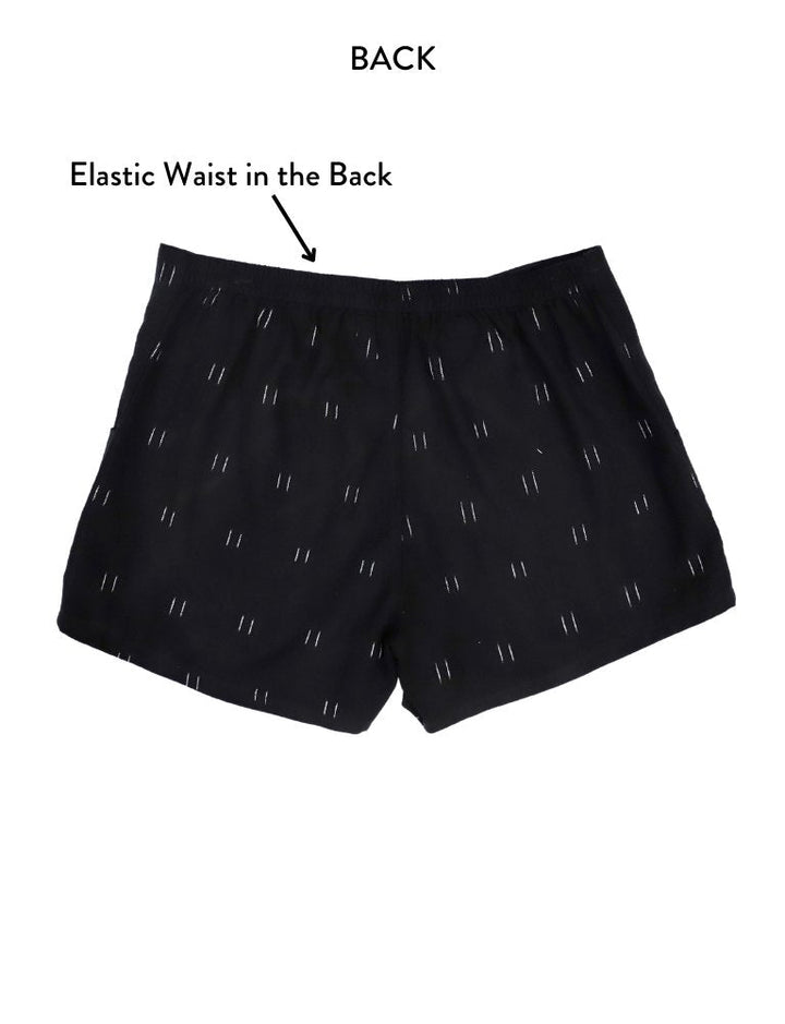 Dusky Organic Cotton Black Shorts