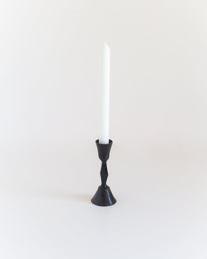 S/2 Low Diamond Candlestands - Black Finish