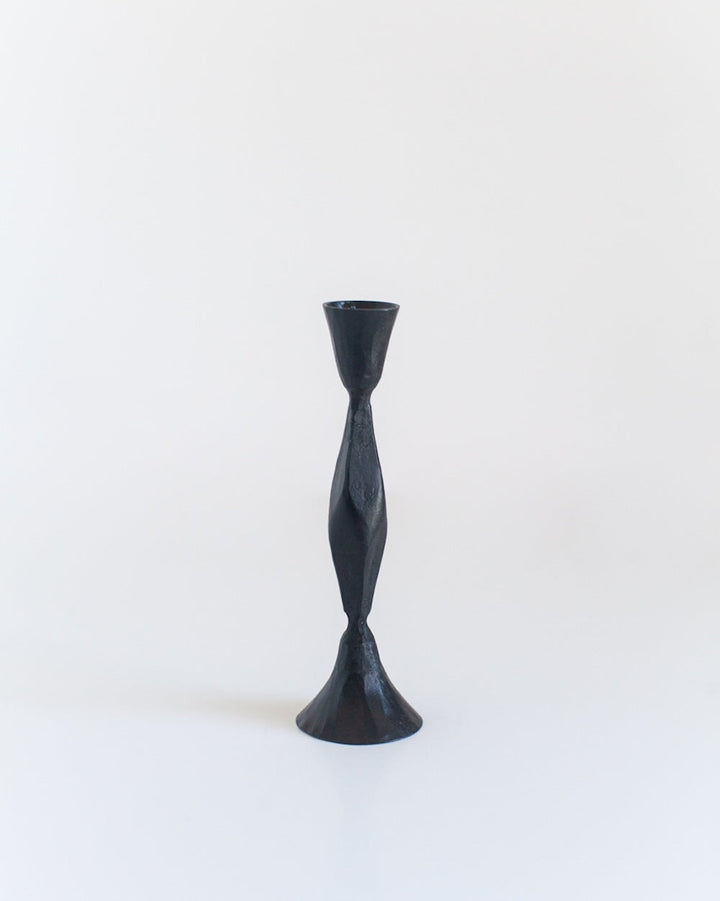 S/2 High Diamond Candlestands - Black Finish