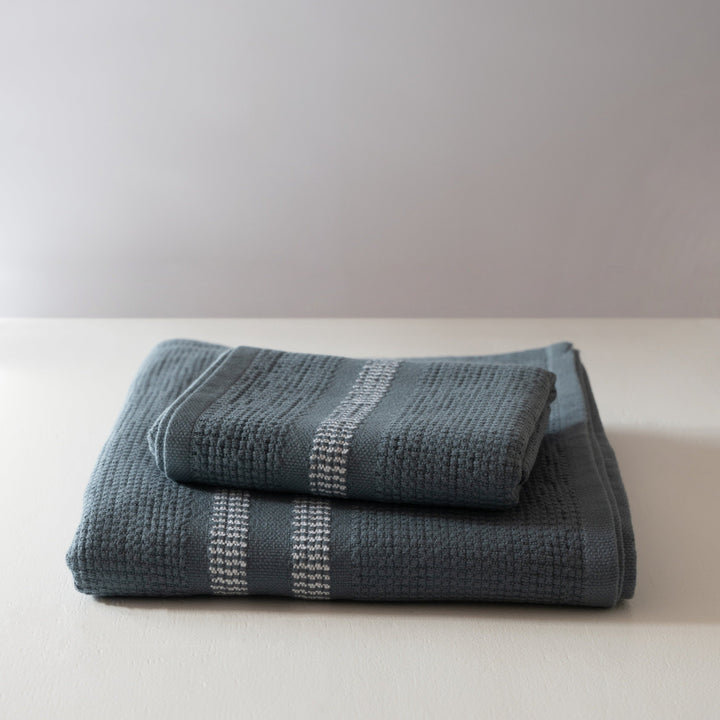 Organic Block Rib Bath Towel