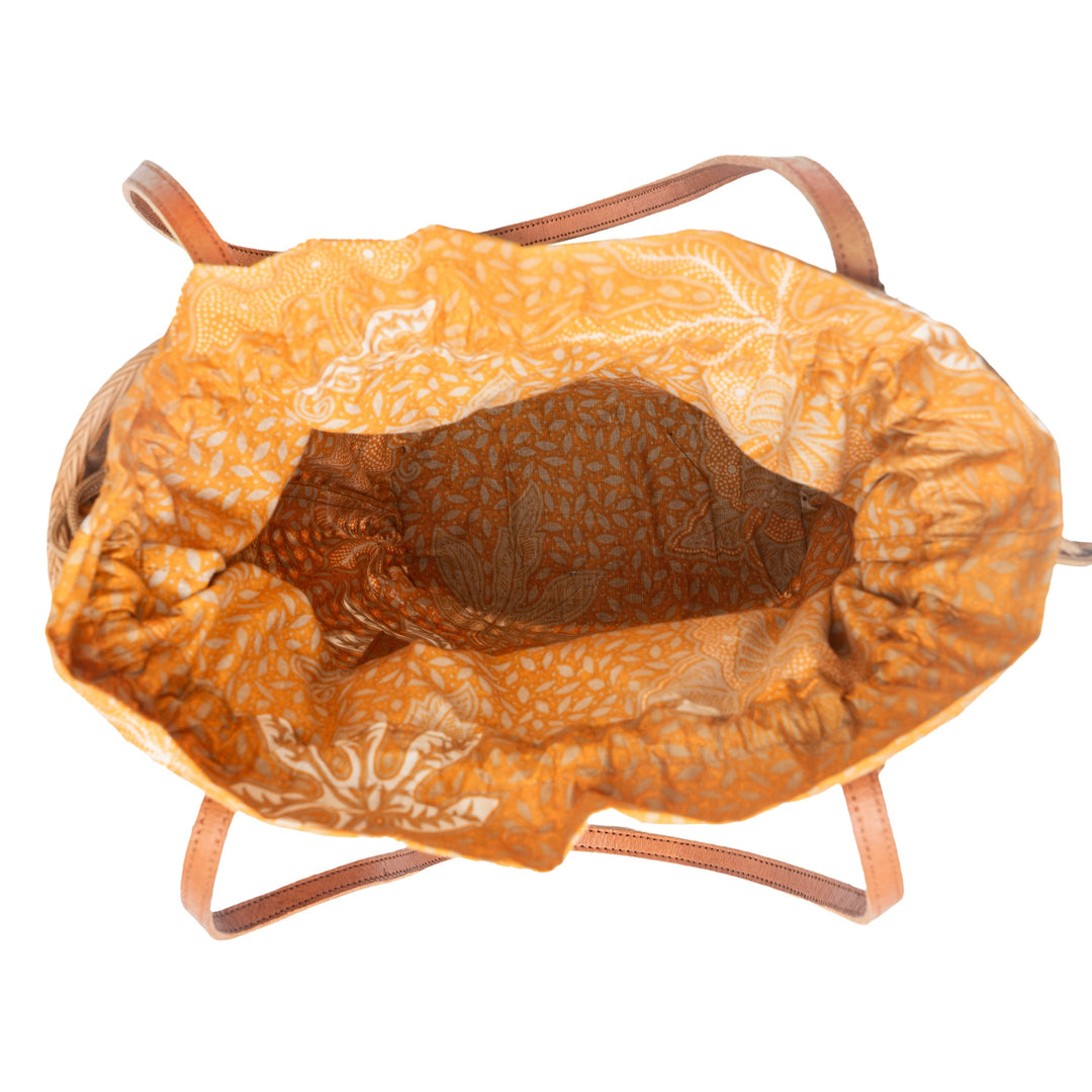 Rattan Mesh Tote Shopper