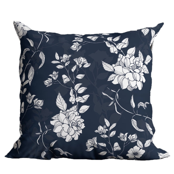 Navy Floral Pillow in Pembroke