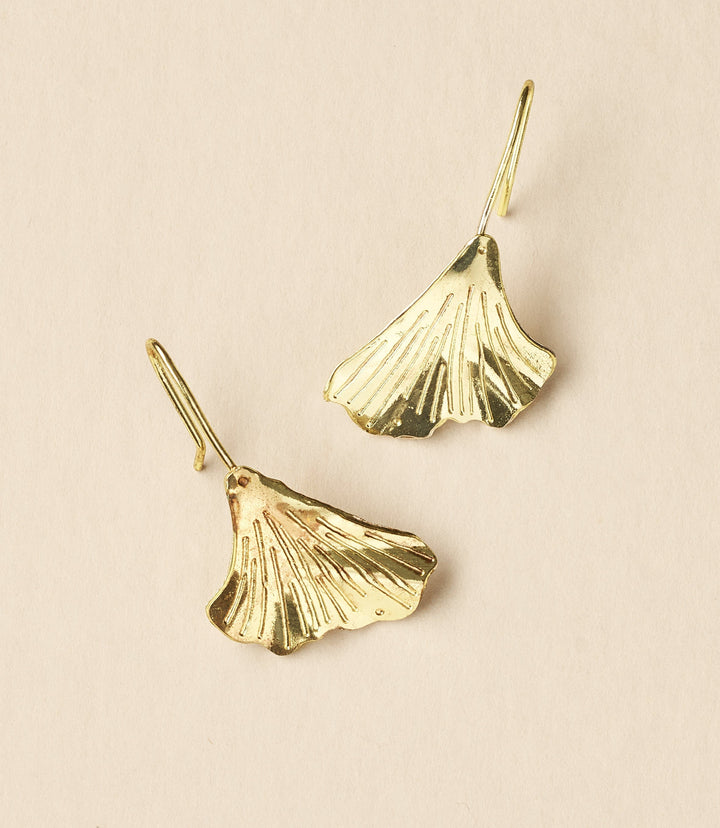 Sayuri Ginkgo Leaf Drop Earring