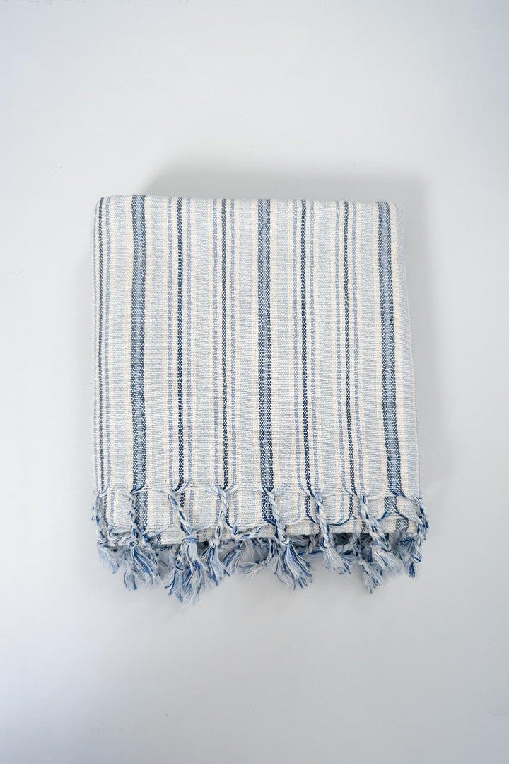 Blue Thin Stripe  Cape Towel
