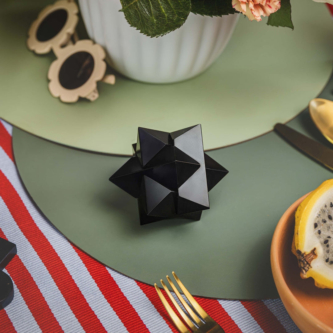 Burr Star 3D Gemstone Puzzle | Black Onyx