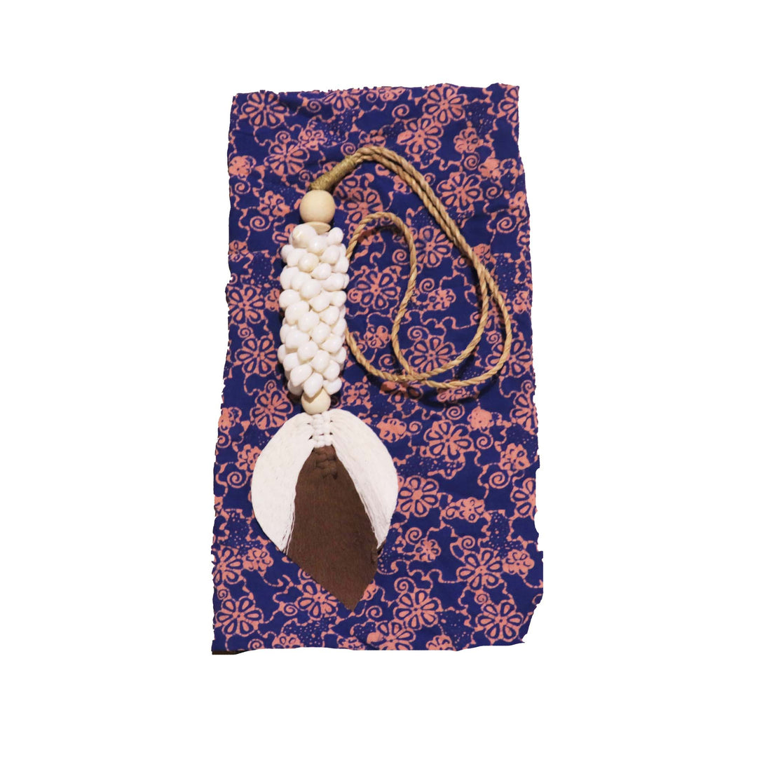 Seashell Tassel, Beach Home Decor, Boho Shell Tassel Hanging Chain, Leafy