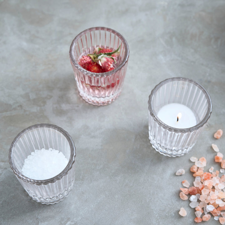 Pressed Clear Shot Glasses - Set of 6