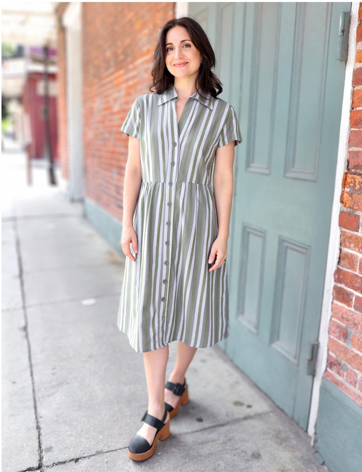 Earth Toned Organic Cotton Gardening Dress