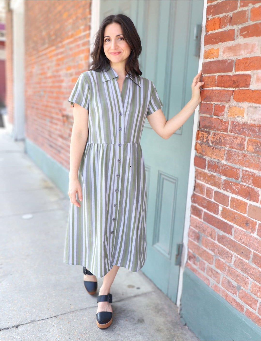 Earth Toned Organic Cotton Gardening Dress