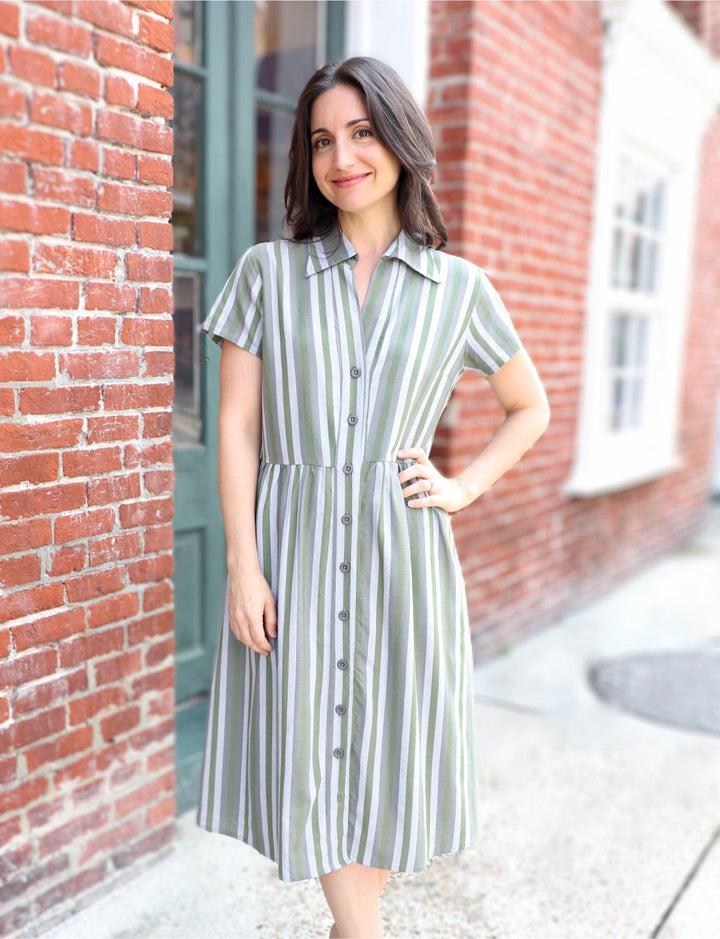 Earth Toned Organic Cotton Gardening Dress