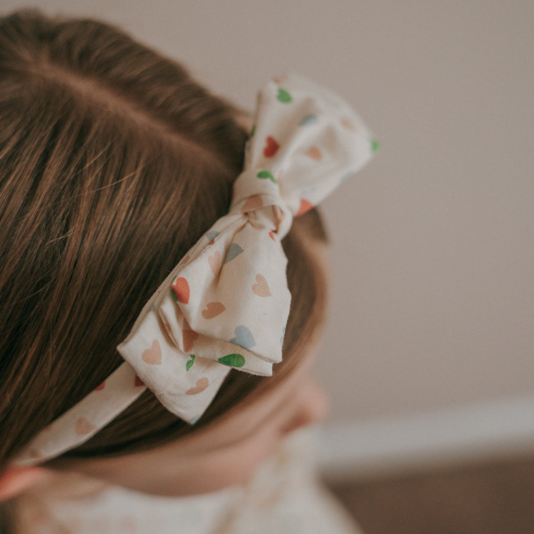 Three Little Bows Headband- Love in Bloom