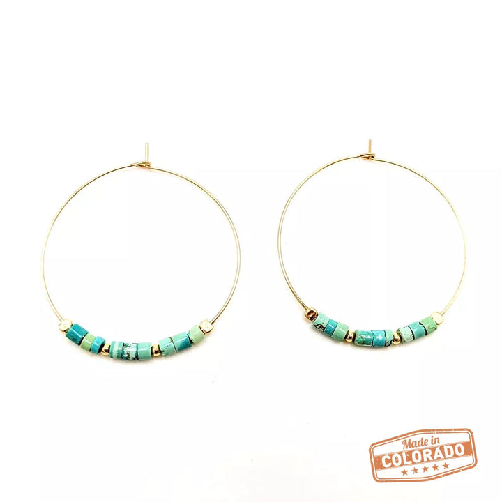Colorado Turquoise hoops