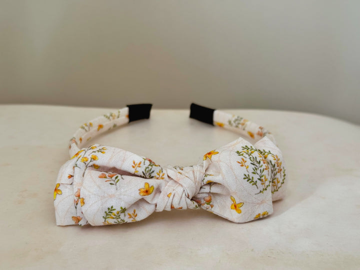 Three Little Bows Headband- Sonny Blossom
