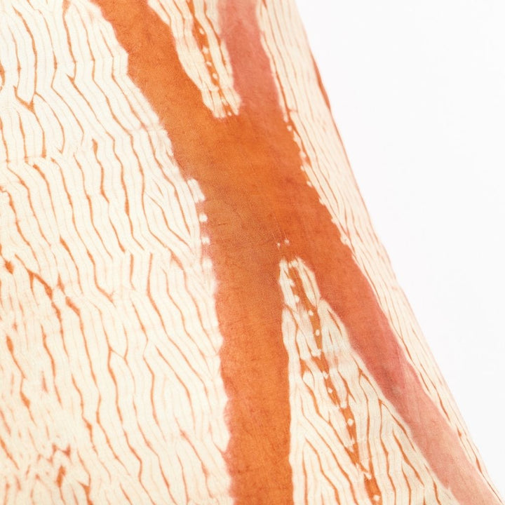 Arc Coral Hand Crafted Shibori Print Mulberry Silk Pillow