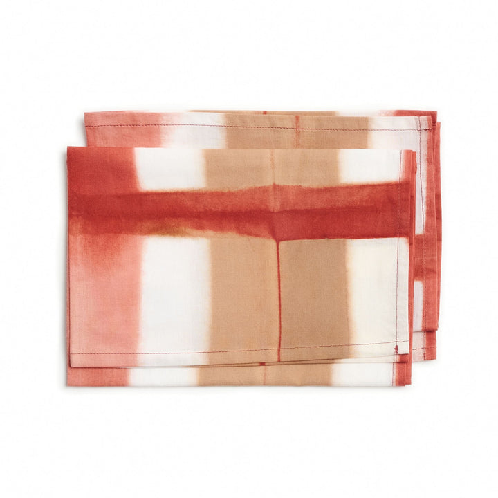 Chowk Cotton Hand Clamp Dye Artisanal Table Napkin ( set of 4 )