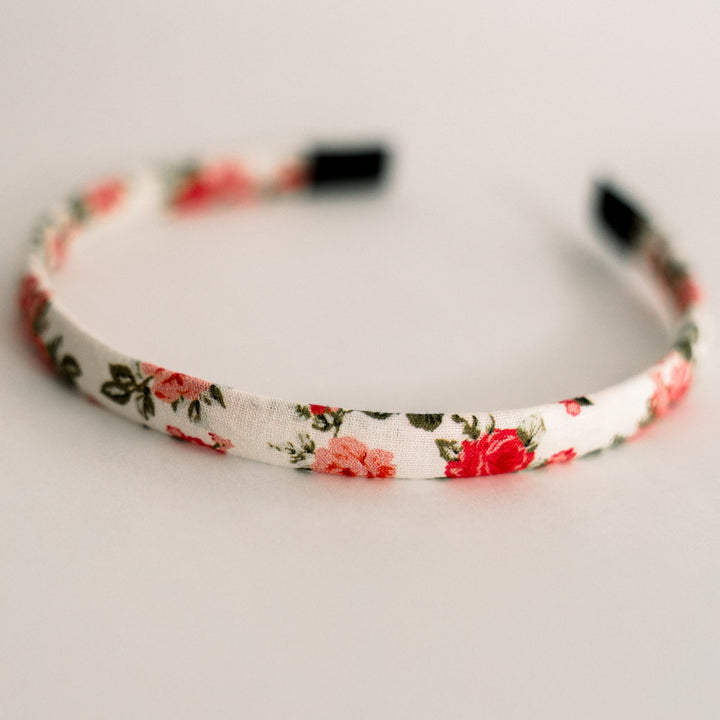 Petite Petals Headband | Crimson Rose