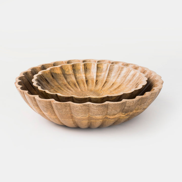 Scallop Serenity Bowls - Natural