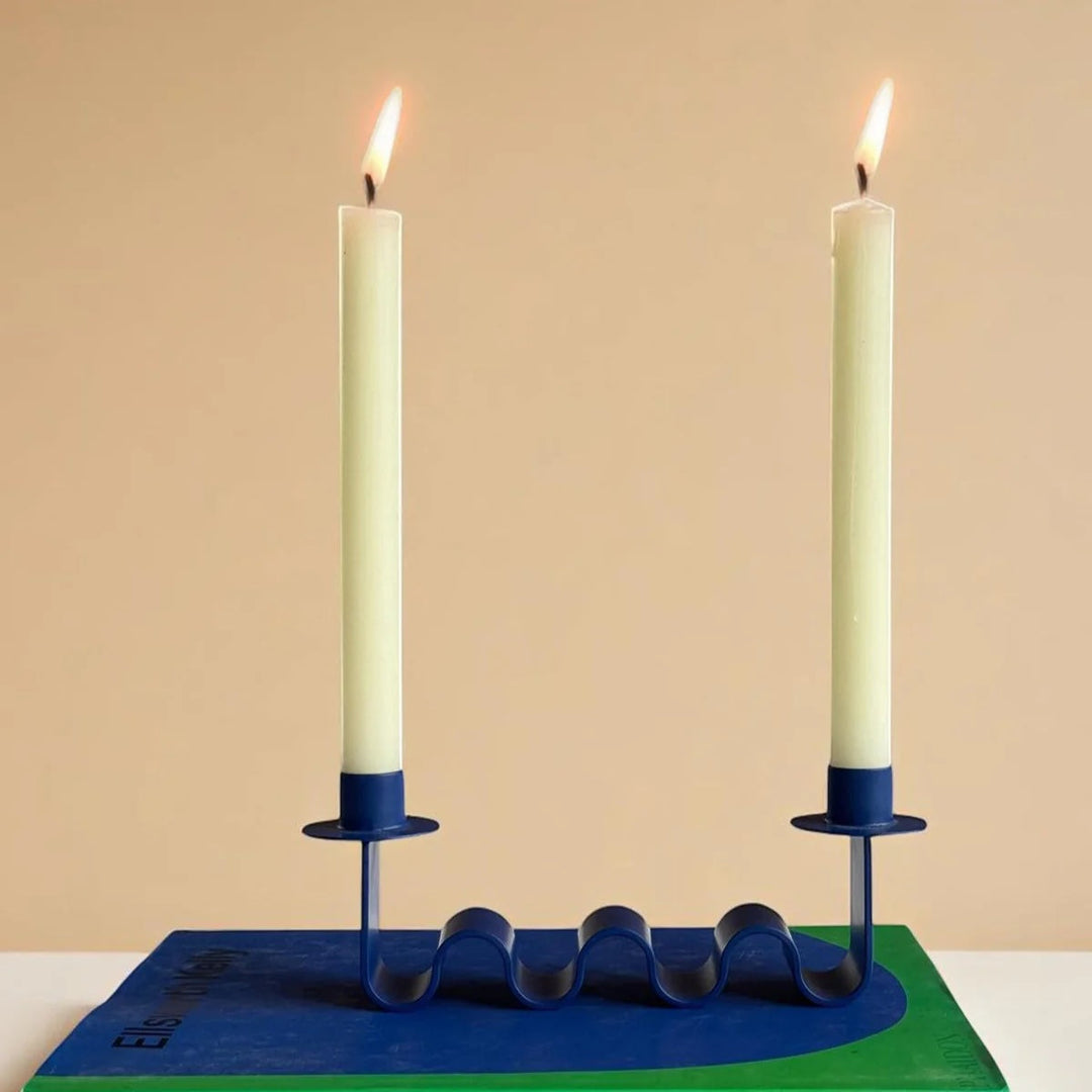 Electric Blue Helen Candle Holder