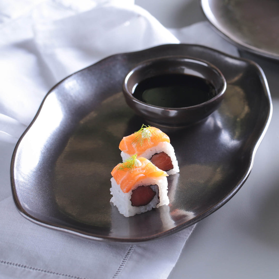 Shallow Bio Oval Platter Medium Set of 4