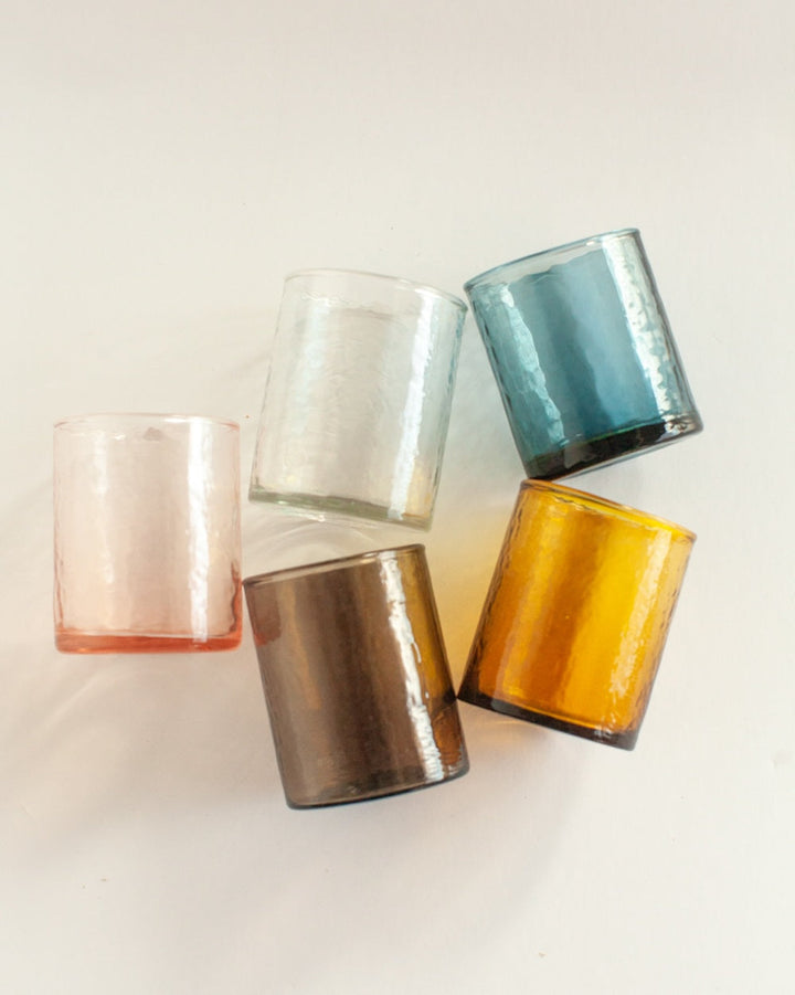 S/4 Recycled Hammered Glasses