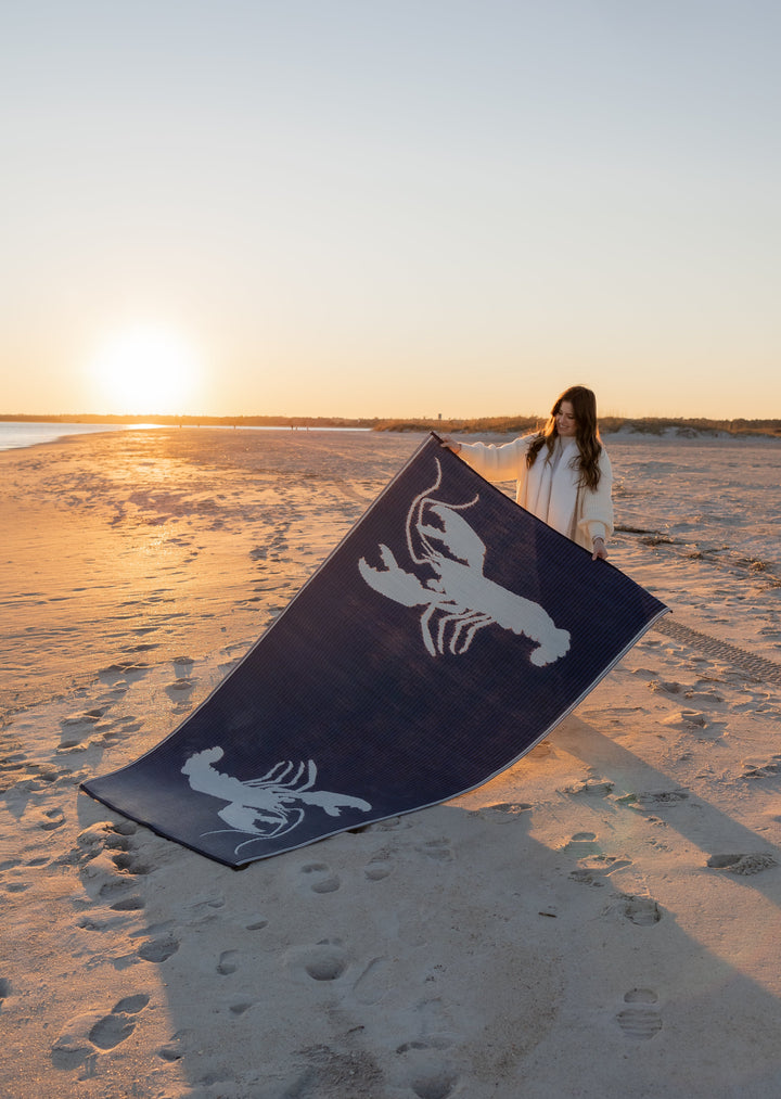 Double Lobster Blue & White