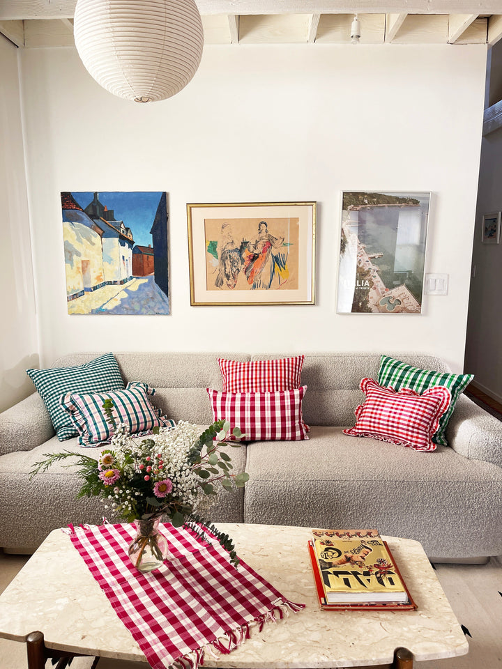 Archive NY Noel Plaid Square Pillow