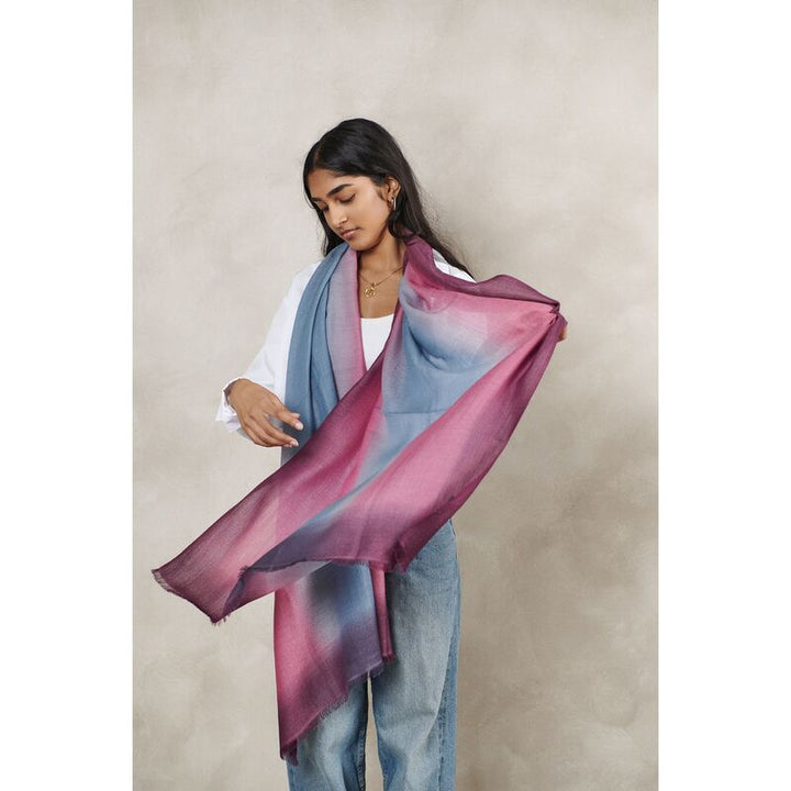 Iris Cashmere Merino Handloom Scarf