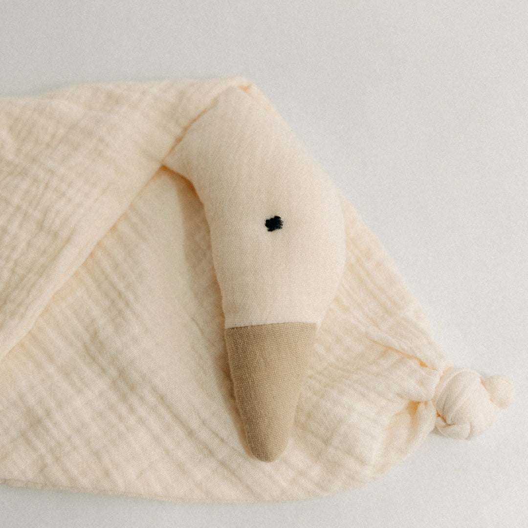 Goose Lovey Security Blanket | 17x17 | Organic Cotton