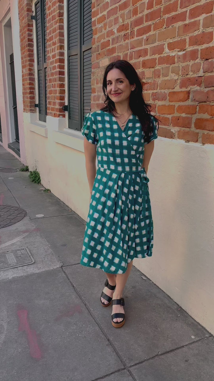 Harita Organic Cotton Wrap Dress