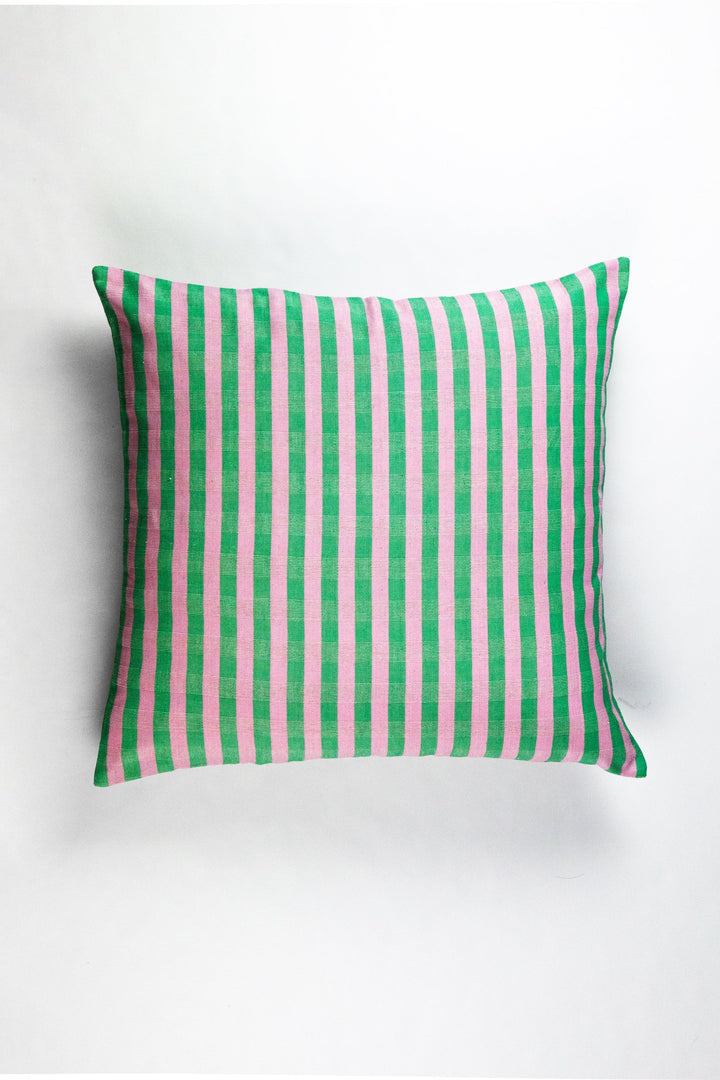 Archive NY Flora Stripe Square Pillow