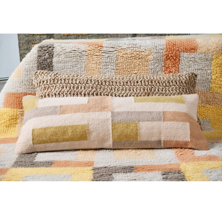 Shale Handloom Cotton Large Lumbar Pillow
