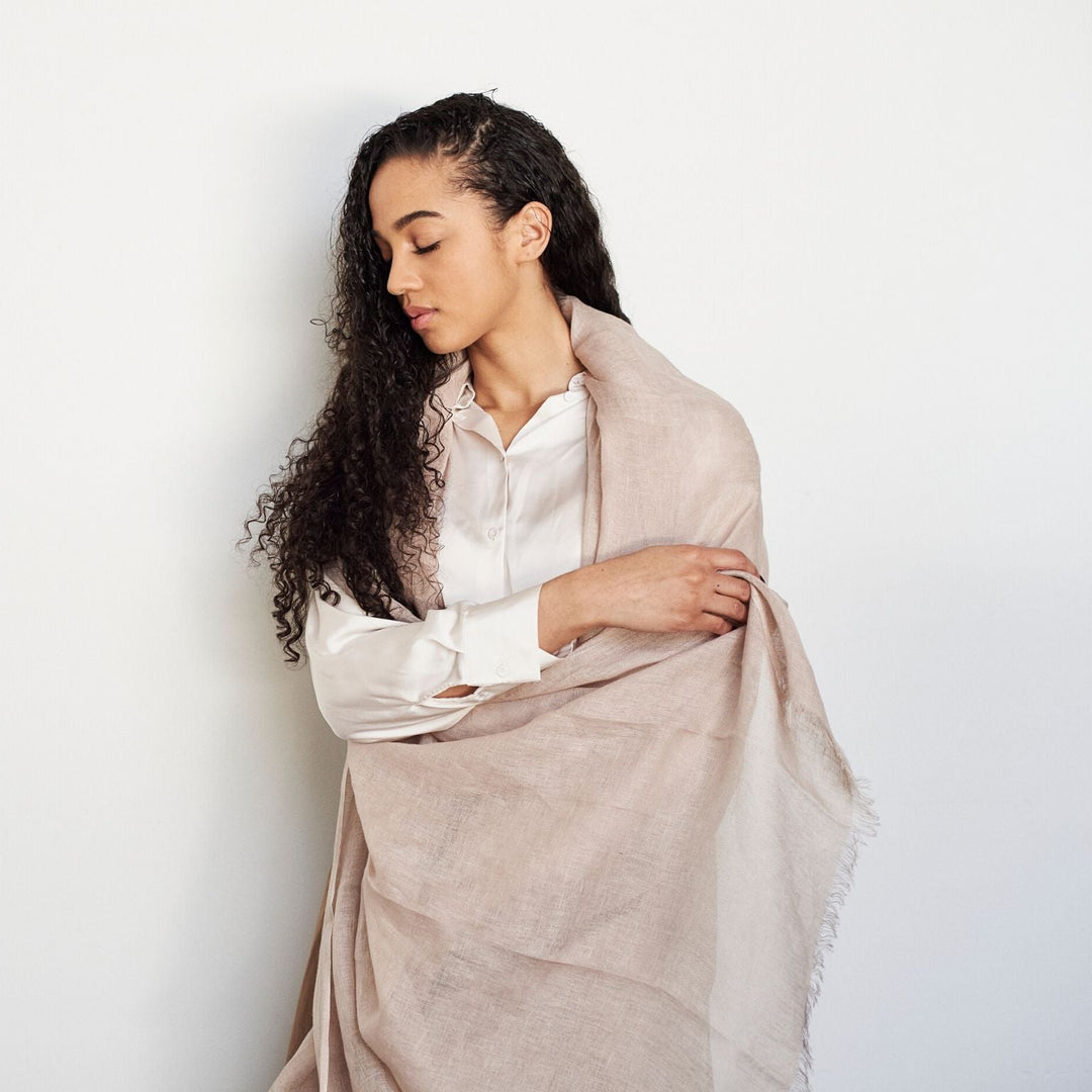 Hand Woven Linen Scarf