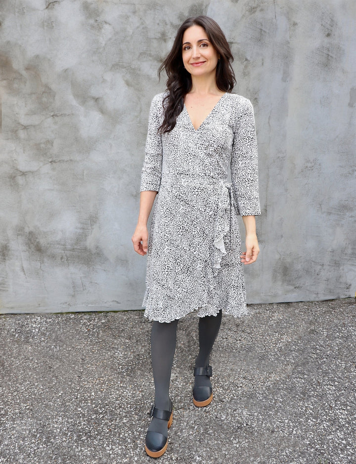 Fierce Flounce Organic Wrap Dress