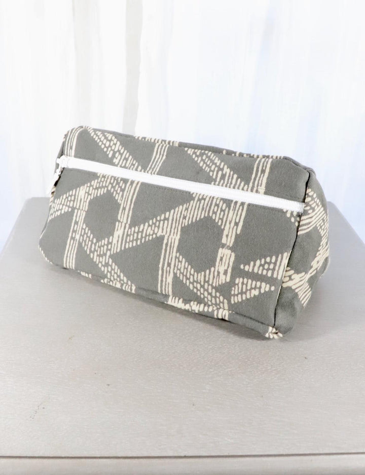 Grey Toiletry Bag | Triangles or Floral