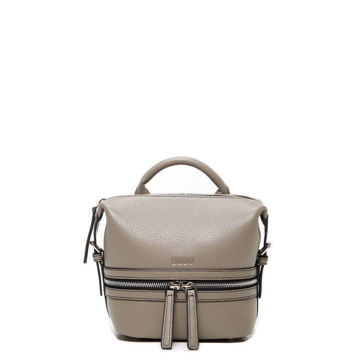 The Ashley Gray Leather Backpack Purse