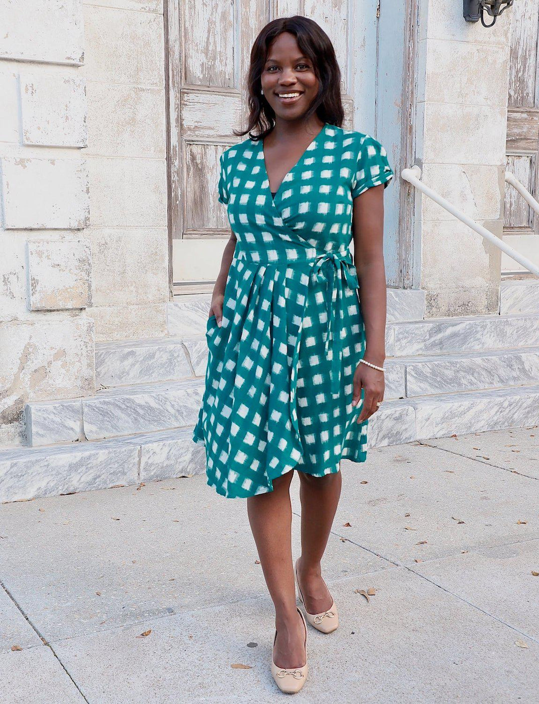 Harita Organic Cotton Wrap Dress