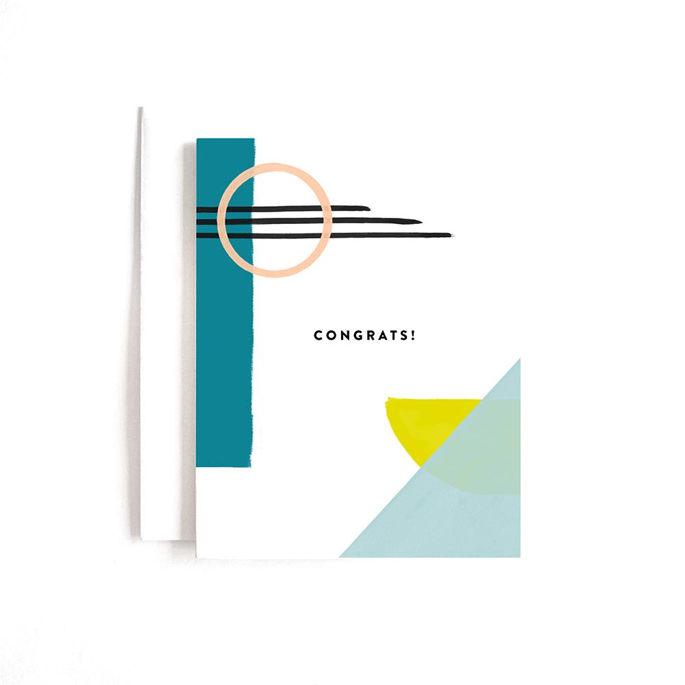 Geo Congrats Card