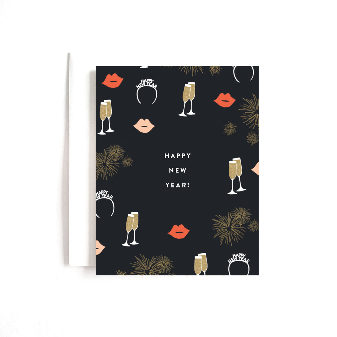 Happy New Years Illustrated Card