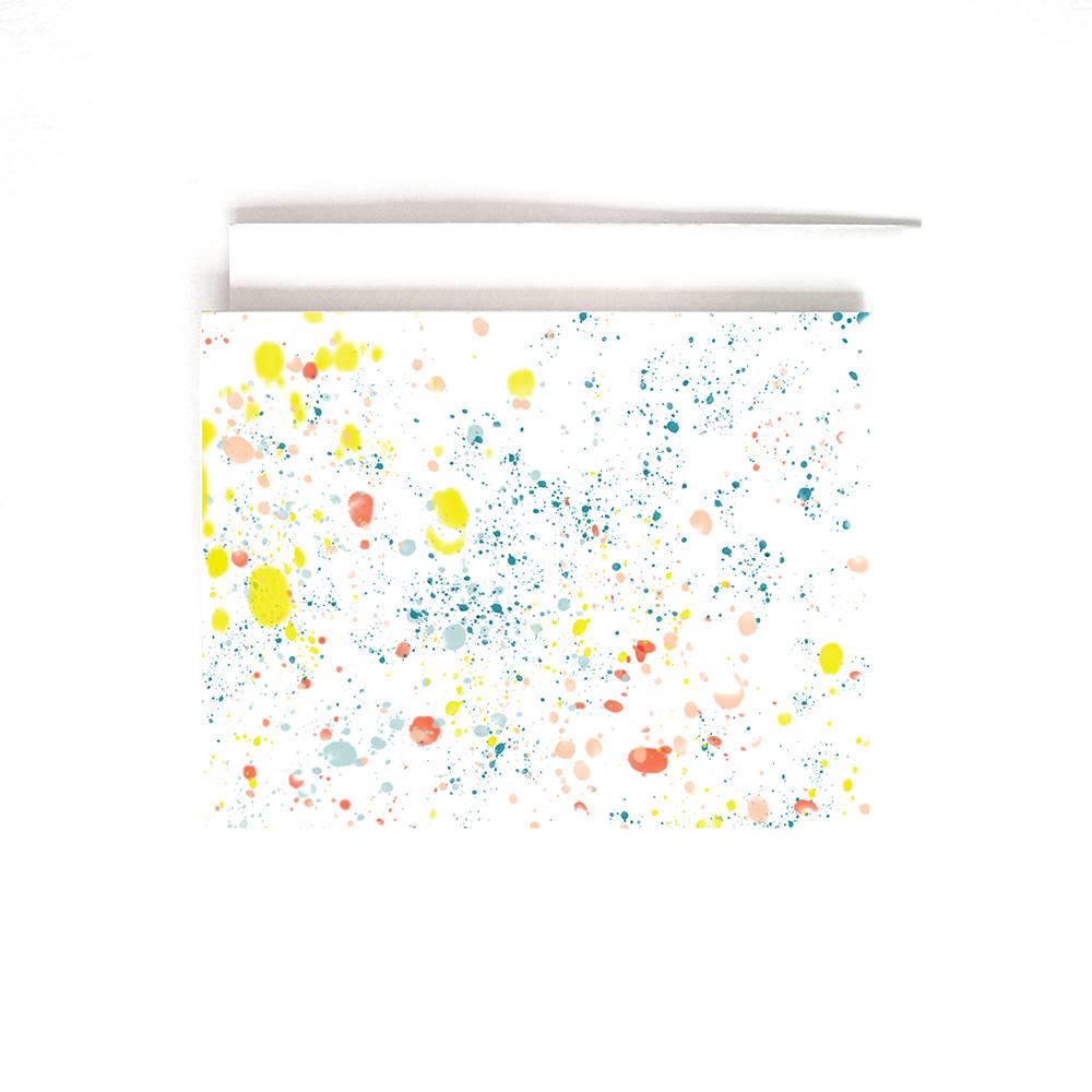 Paint Splatter Card